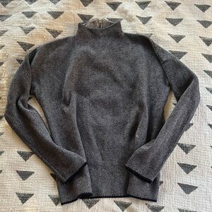 Christian Siriano Herringbone Turtleneck Sweater